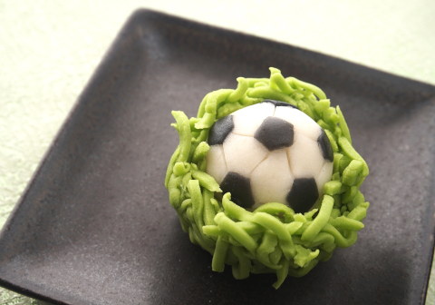 芝生とサッカーボール
